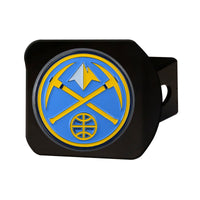 NBA - Denver Nuggets Black Metal Hitch Cover - 3D Color Emblem