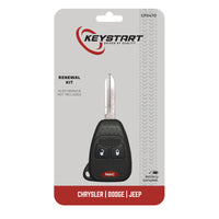 KeyStart Renewal KitAdvanced Remote Automotive Replacement Key CP047 Double For Mopar