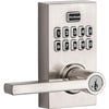 Kwikset SmartCode 917 Satin Nickel Metal Electronic Touch Pad Entry Lever