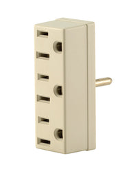 Leviton Polarized 3 outlets Outlet Adapter 1 pk