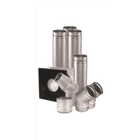 DuraVent 4 in. D Aluminum/Galvanized Steel Vent Pipe Kit