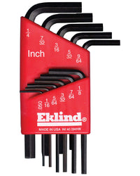 Eklind Hex-L .050 to 1/4 in. SAE L-Handle Hex L-Key Set 11 pc