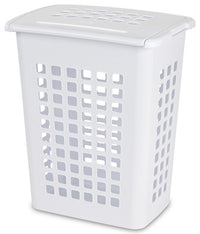 Sterilite White Plastic Laundry Hamper (Pack of 4)