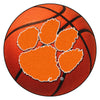 Clemson University Basketball Rug - 27in. Diameter