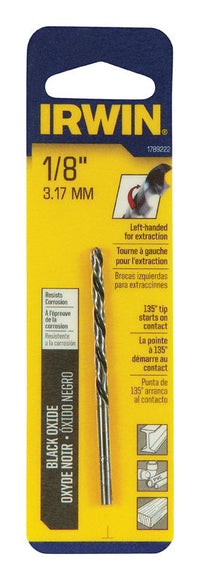 Irwin 1/8 in. X 2-3/4 in. L High Speed Steel Left Hand Drill Bit Round Shank 1 pc - Deal of The Week