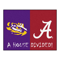 House Divided - LSU / Alabama House Divided Rug