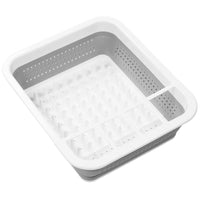 Madesmart 5.5 in. H x 12.63 in. W x 14.63 in. L Plastic Dish Rack White