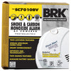 BRK Hard-Wired w/Battery Back-up Electrochemical/Photoelectric Smoke and Carbon Monoxide Detector