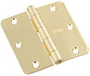 National Hardware 3-1/2 in. L Bright Brass Door Hinge (Pack of 5)