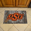 Oklahoma State University Camo Rubber Scraper Door Mat