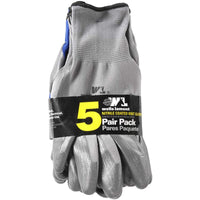 Wells Lamont Nitrile Work Gloves Assorted L 5 pk (Pack of 3)