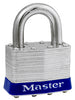 Master Lock 1-1/2 in. H X 1-1/8 in. W X 2 in. L Steel 4-Pin Cylinder Re-Pinnable Padlock Keyed Alike