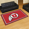 University of Utah 5ft. x 8 ft. Plush Area Rug