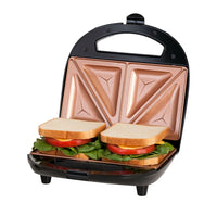 Gotham Steel Ceramic Copper Electric Folding Grill Black