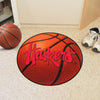 University of Nebraska Script Basketball Rug - 27in. Diameter