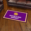 Western Illinois University 3ft. x 5ft. Plush Area Rug