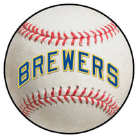 MLB - Milwaukee Brewers Retro Collection Baseball Rug - 27in. Diameter - (1970)