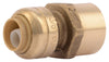 SharkBite 3/8 in. Push X 1/2 in. D Female Brass Connector