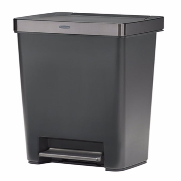 Umbra Brim Step Trash Can, Nickel