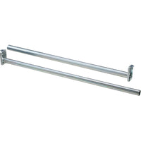 V209 72" - 120" Adjustable Closet Rod - Bright Zinc