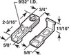 Prime-Line Plastic Coated Brown Plastic/Steel Bracket 2 pc