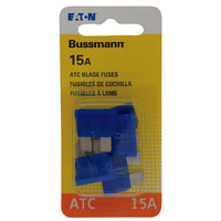 Bussmann 15 amps ATC Blade Fuse 5 pk (Pack of 5)