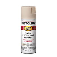 Rust-Oleum Stops Rust Satin White Protective Enamel Spray 12 Oz. (Pack Of 6)