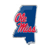 University of Mississippi (Ole Miss) Team State Aluminum Emblem