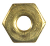 Hillman 6 in. Brass-Plated Brass SAE Screw Nut 100 pk