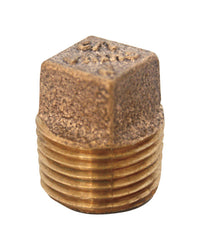 JMF Company 1 in. MPT Brass Square Head Plug