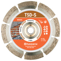 Husqvarna Tacti-Cut Dri Disc 4-1/2 in. Dia. x 7/8 in. Segmented Rim Diamond Saw Blade 1 pk