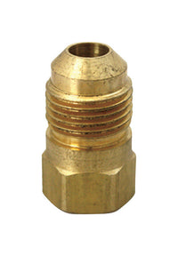 JMF 3/8 in. Flare x 1/2 in. Dia. FIP Brass Adapter (Pack of 5)