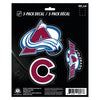 NHL - Colorado Avalanche 3 Piece Decal Sticker Set