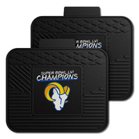 Los Angeles Rams Super Bowl LVI Back Seat Car Utility Mats - 2 Piece Set