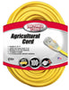 Coleman Cable Indoor or Outdoor 100 ft. L Yellow Extension Cord 12/3 SJEOW