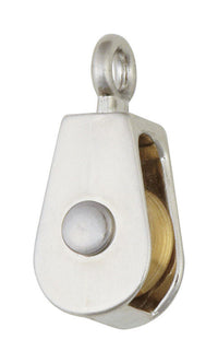 Campbell Chain 3/4 in. Dia. Nickel Copper Ridge Eye Single Sheave Rigid Eye Pulley (Pack of 10)