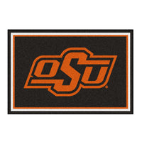 Oklahoma State University 5ft. x 8 ft. Plush Area Rug