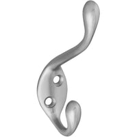 V167 Heavy Duty Garment Hook - Satin Nickel