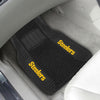 NFL - Pittsburgh Steelers Wordmark 2 Piece Deluxe Car Mat Set