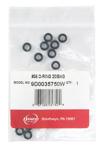 Danco 5/16 in. D X 3/16 in. D #36 Rubber O-Ring 20 pk