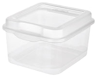 Sterilite Clear Flip Top Storage Box Small with Lid (Pack of 12)