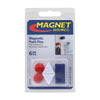 Magnet Source .625 in. L X .5 in. W Assorted Magnetic Push Pins 6 pc