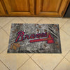 MLB - Atlanta Braves Camo Rubber Camo Scraper Door Mat