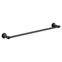 Matte black towel bar