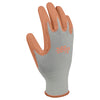 Digz Latex Coated Garden Gloves S Latex Coated Stretch FIt Gray/Orange Gardening Gloves