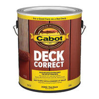 Cabot Solid Tintable Tint Base Water-Based Latex Deck Stain 1 gal. (Pack of 4)