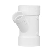 Charlotte Pipe Schedule 40 3 in. Hub X 3 in. D Hub PVC Reducing Wye 1 pk