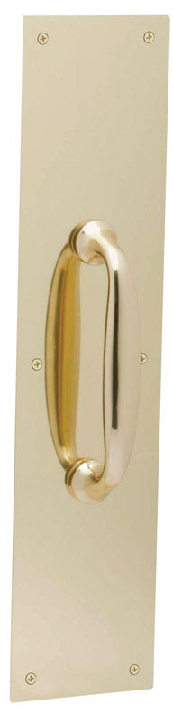 H.B. Ives by Schlage 15 in. L Bright Brass Brass Pull Plate