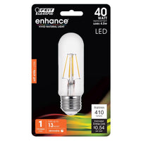 Feit Electric T10 E26 (Medium) Led Bulb Soft White 40 Watt Equivalence 1 Pk (Pack Of 4)