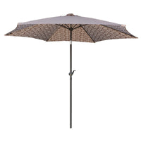 UMBRELLA 9FT TAN 6RIB